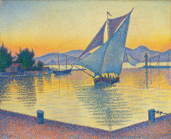 Le Port Au Soleil Couchant Opus 236 Saint Tropez 1892