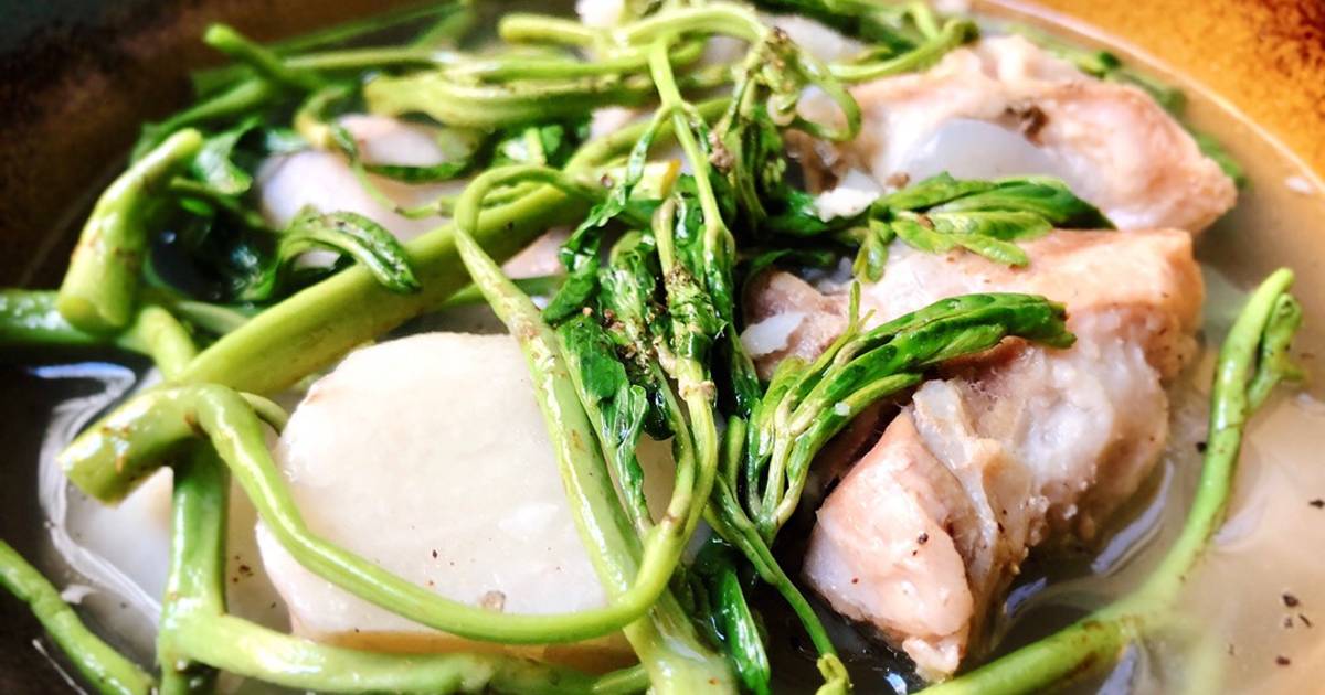 Canh Khoai Sọ Xương Heo Nấu Rau Nhút