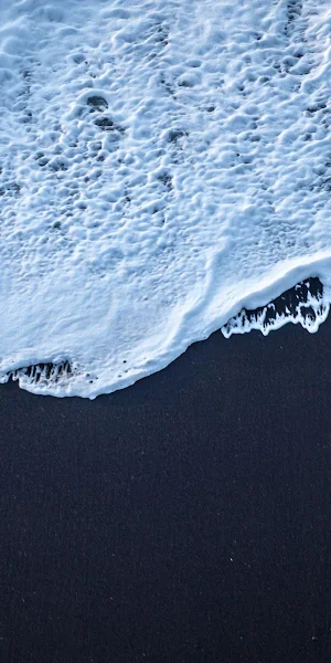 Nature, Water, Sea Foam, White, Sand 4K Wallpaper Background