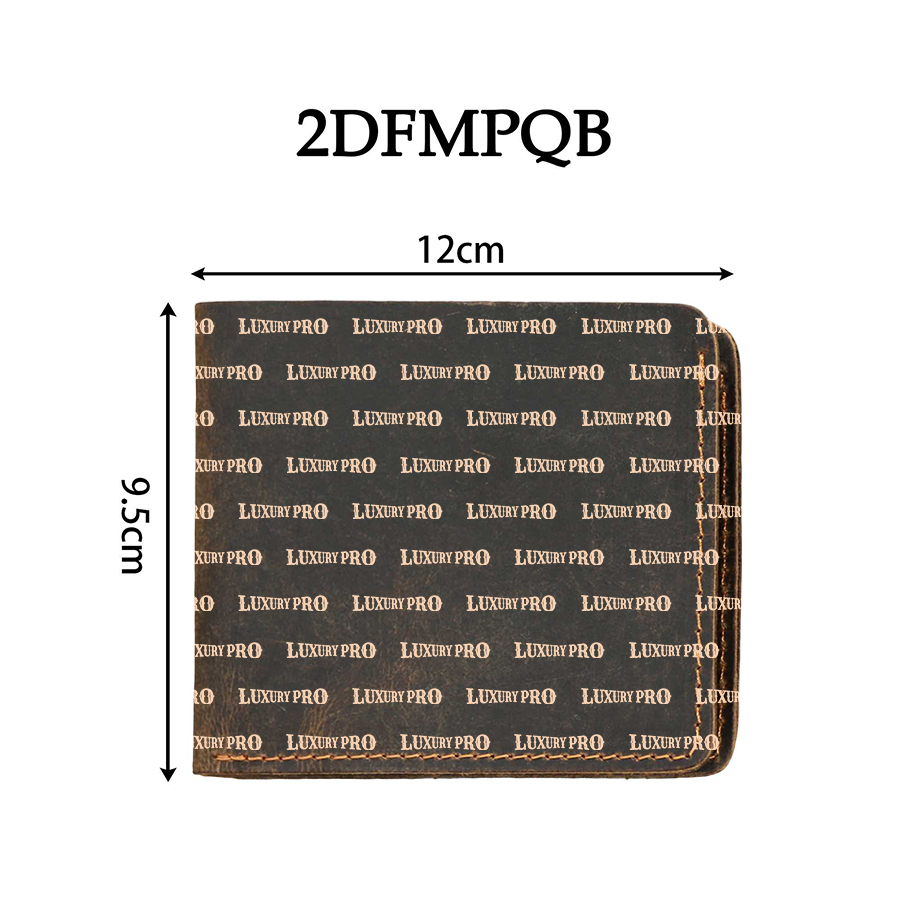 2D Crazy Horse Leather Wallet