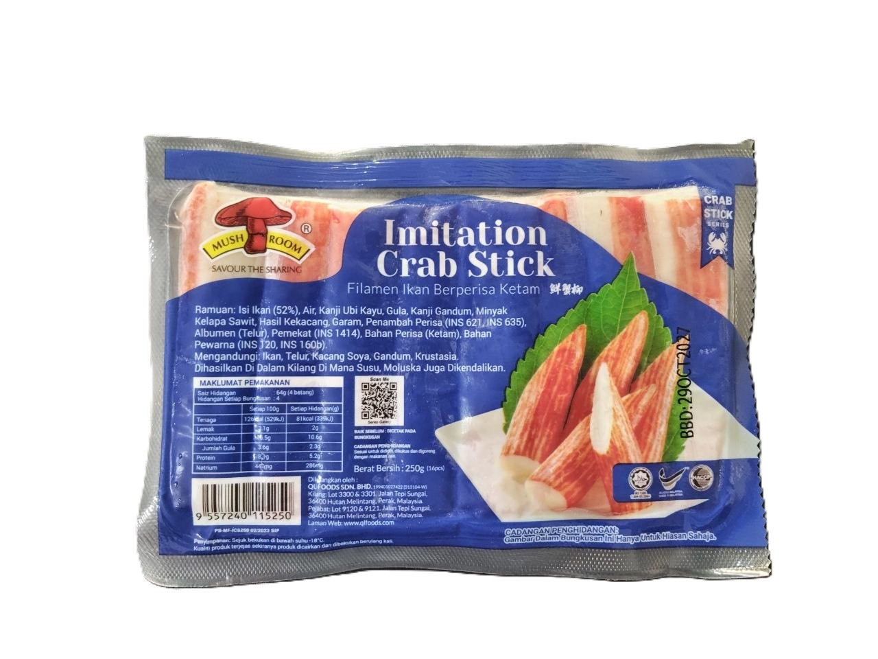 Ql Mushroom Imitation Crab Stick 250G