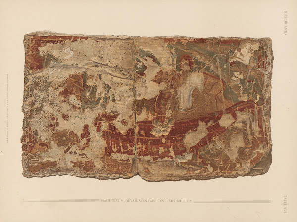 Ḳuṣejr ʻAmra mit einer Karte von Arabia Petraea Pl16 1907