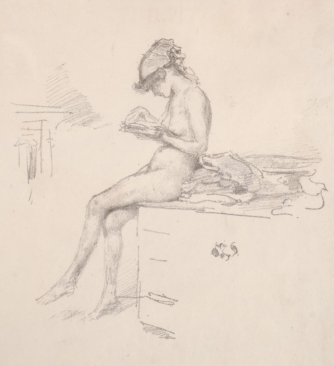 The Little Nude Model Reading 1890