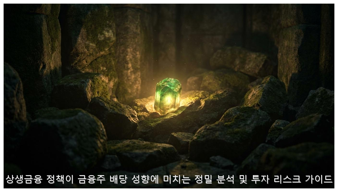 상생금융 정책이 금융주 배당 성향에 미치는 정밀 분석 및 투자 리스크 가이드 핵심 안내 및 분석 인포그래픽 (7)