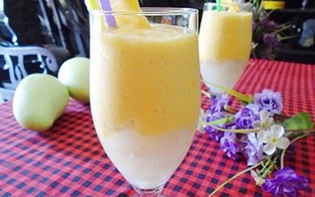 Sinh Tố Xoài Thạch Dừa