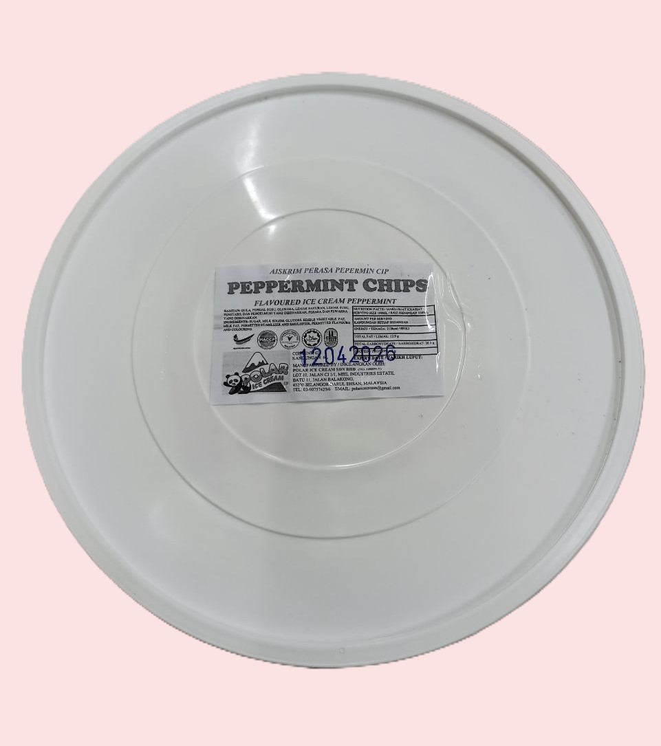 Ice Cream Tub (6L) - Peppermint Chips