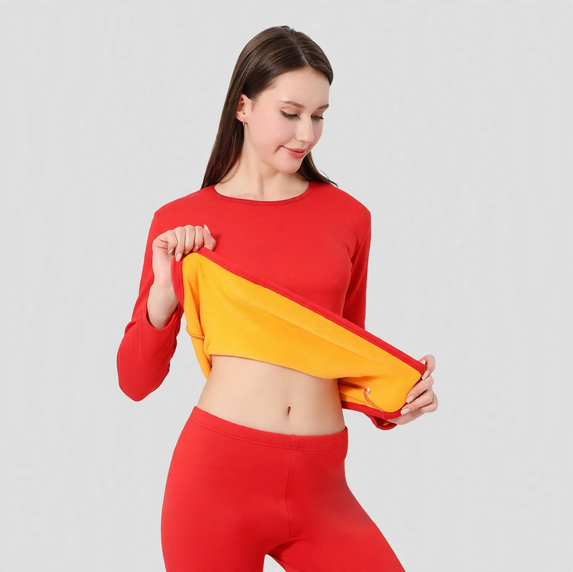 Insulated Thermal Underwear Set, Crew Neck