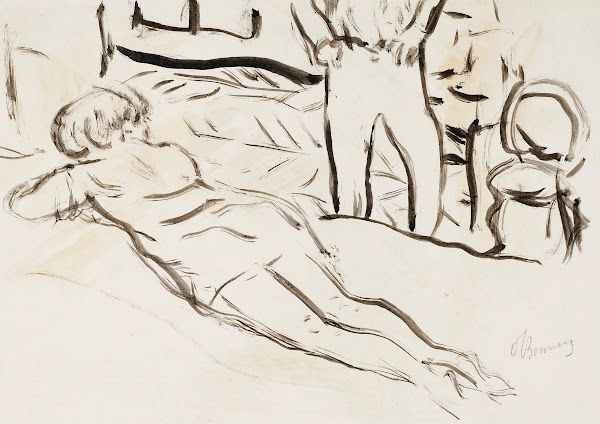 Femme allongée 1922