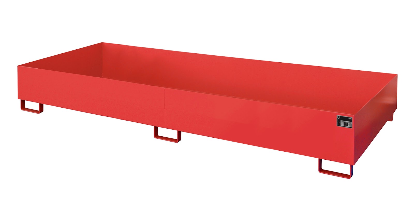 Stellingopvangbak RW 3300-2, gelakt, Vuurrood