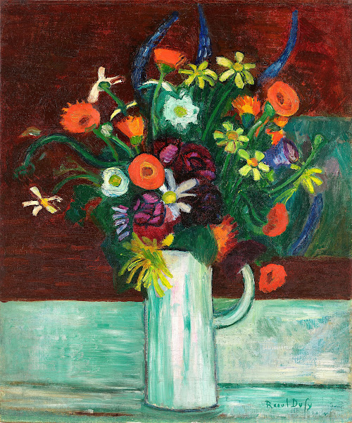 Bouquet de fleurs dans un vase 1907
