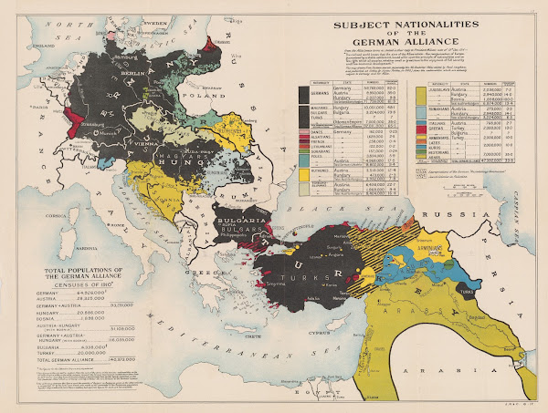 Subject Nationalities Of The German Alliance 1917