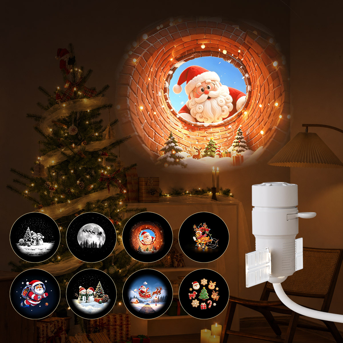 Christmas Starry Sky Projection Light with Slides