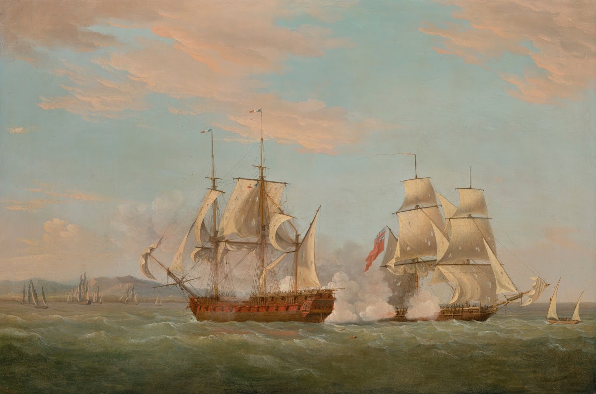 The Capture of the Genoese pirate vessel Liguria by HM Brig Espoir 7 August 1798