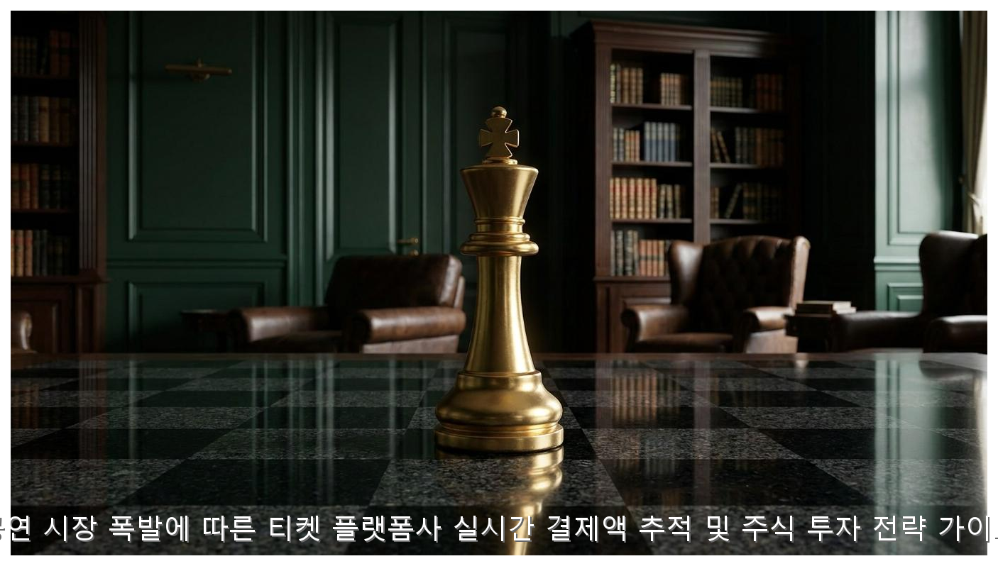 공연 시장 폭발에 따른 티켓 플랫폼사 실시간 결제액 추적 및 주식 투자 전략 가이드 핵심 안내 및 분석 인포그래픽 (4)