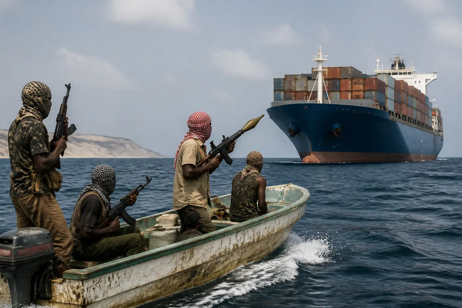 Editorial image for Somali pirates exploit regional instability and rerouted shipping to target vessels off Horn of Africa