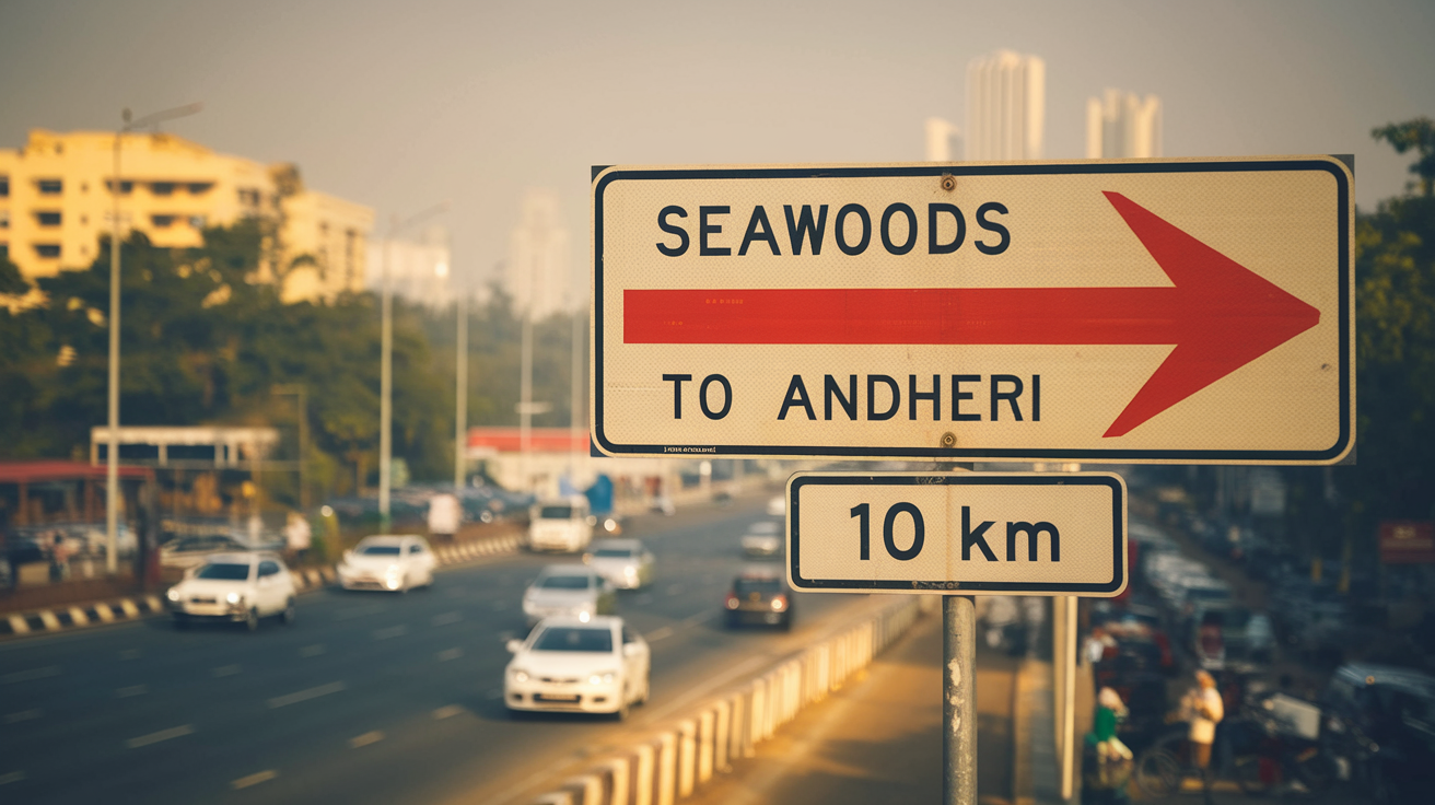 Distance and Travel Guide: Seawoods to Andheri
