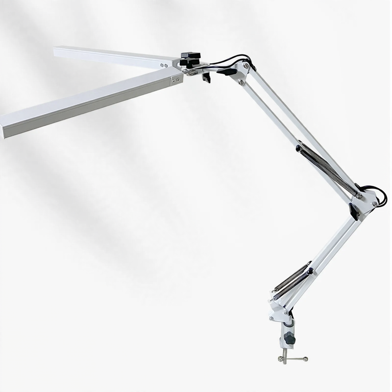 Double-head LED clamp lamp with long arm