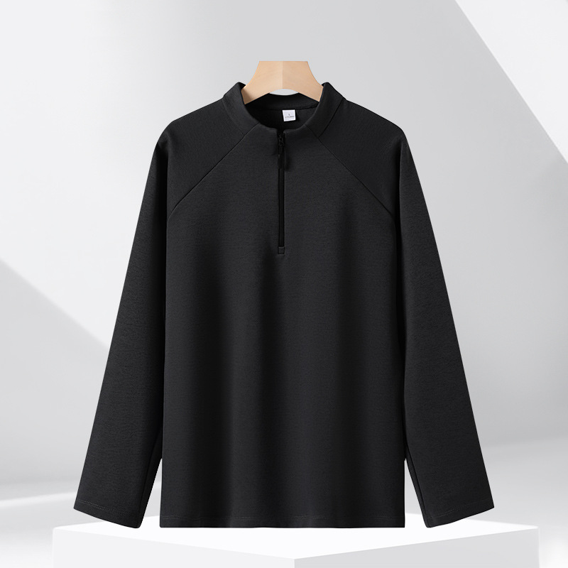 Breathable sweatshirt with stand-up collar, 320g