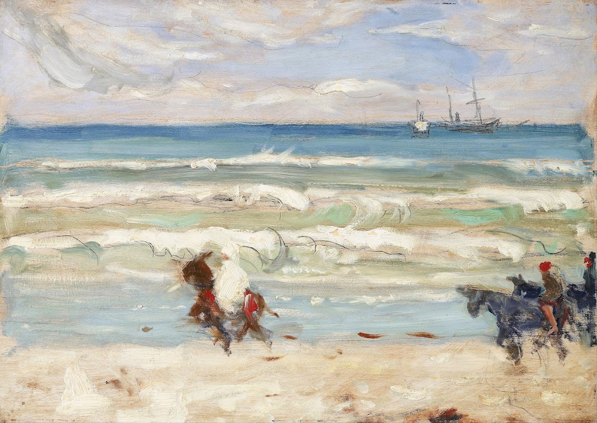 Beach Scene Tangier 1906 1916