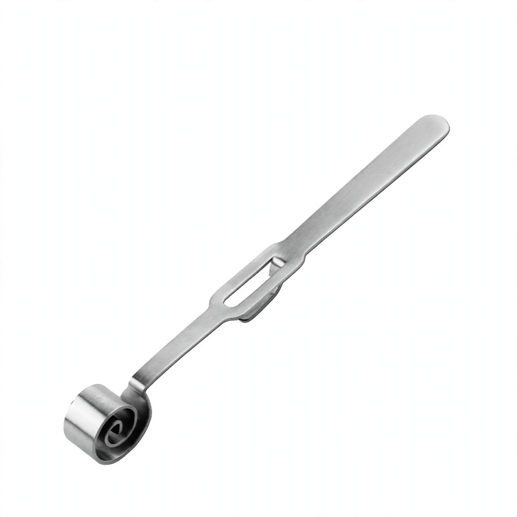 Stainless steel honey dipper, for hanging
