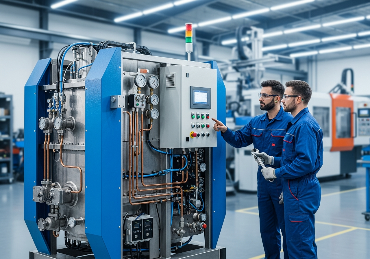 Tahapan Pembuatan Custom Mesin Chiller Industri Plastik