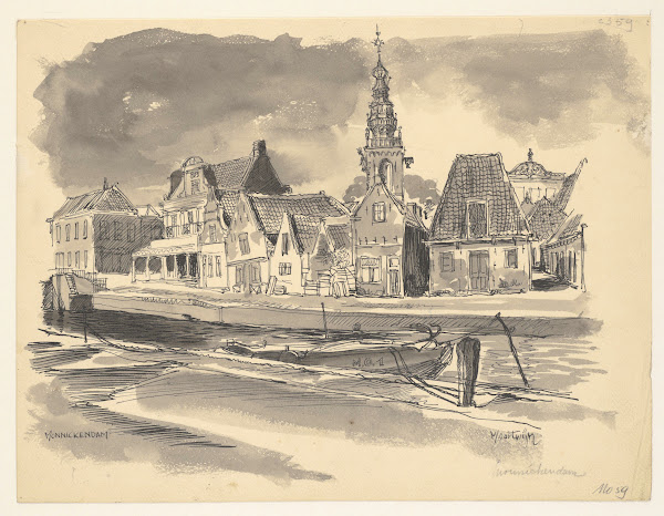 Kade waag en speeltoren 1950