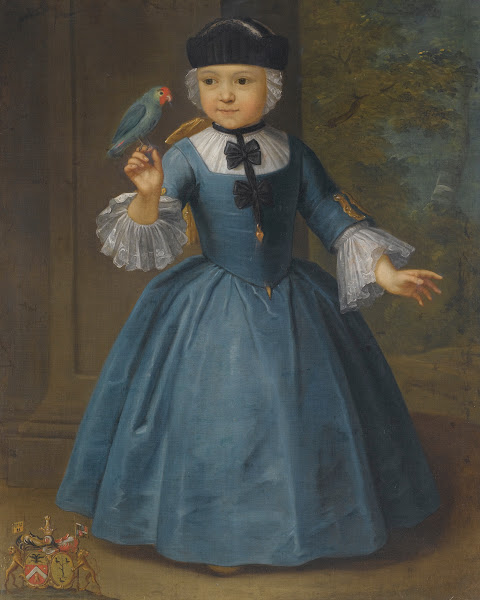 Portrait Of A Girl Of The De Knyff Family Of Anvers And Brussels 18th Century