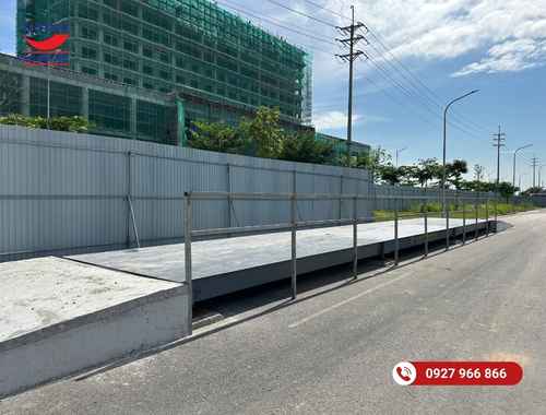 Lắp đặt trạm cân ô tô 100 tấn tại Bắc Lý, Ninh Bình