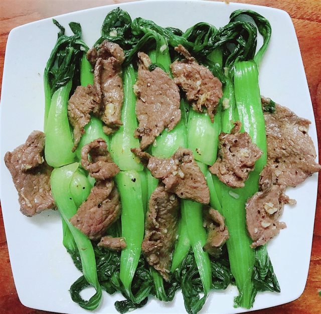 Thịt Bò Xào Cải Thìa
