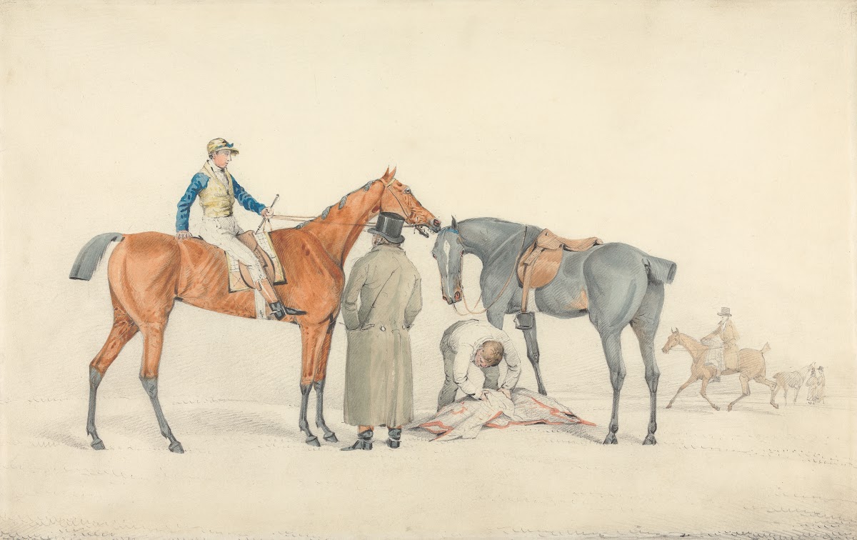 Before the Start Jockey on Racehorse Receiving Triners Instructions