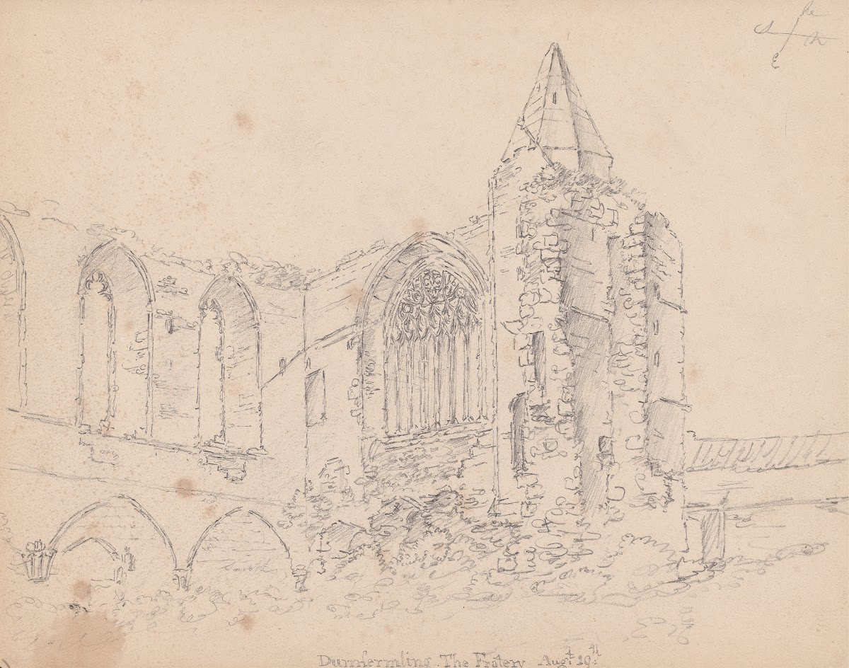 Dunfermline The Ruined Refectory 1792