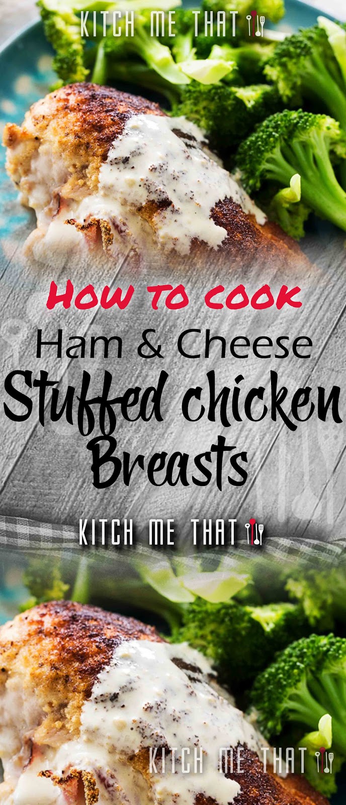 Ham & Cheese Stuffed Chicken Breasts