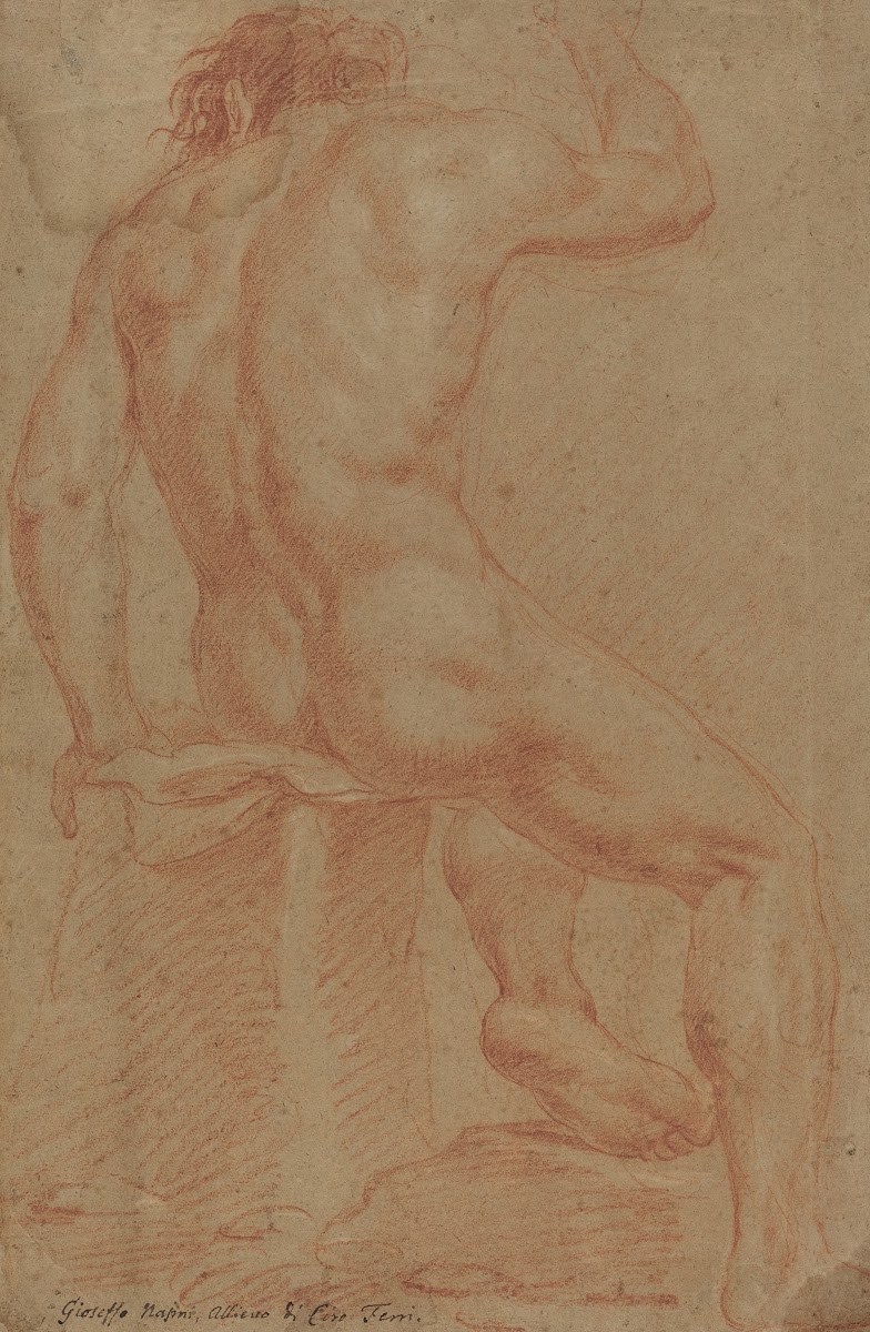Nude Male Figure recto 17th century