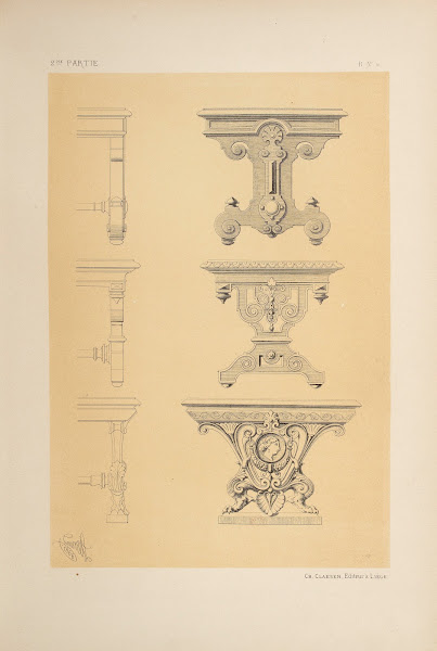 Pieds de table longue 1866