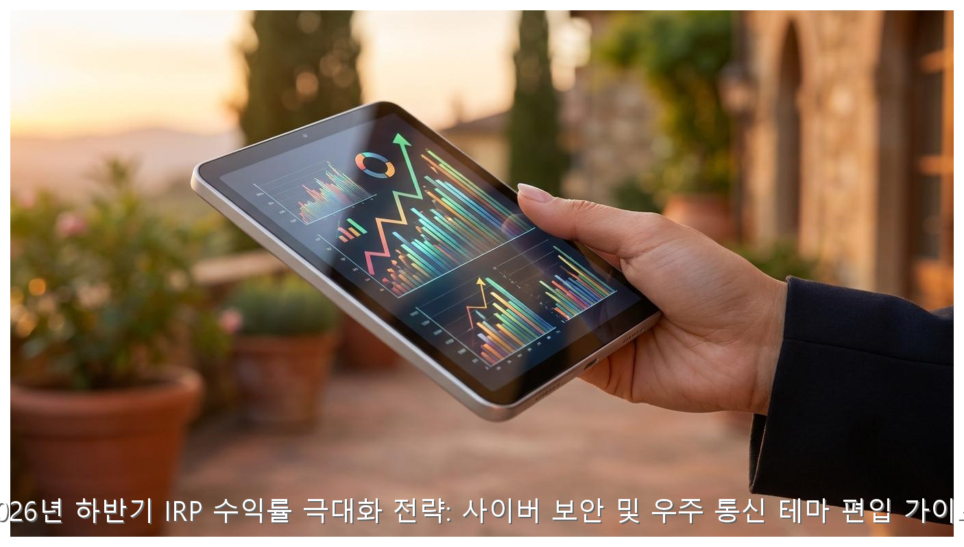 2026년 하반기 IRP 수익률 극대화 전략: 사이버 보안 및 우주 통신 테마 편입 가이드 핵심 안내 및 분석 인포그래픽 (5)