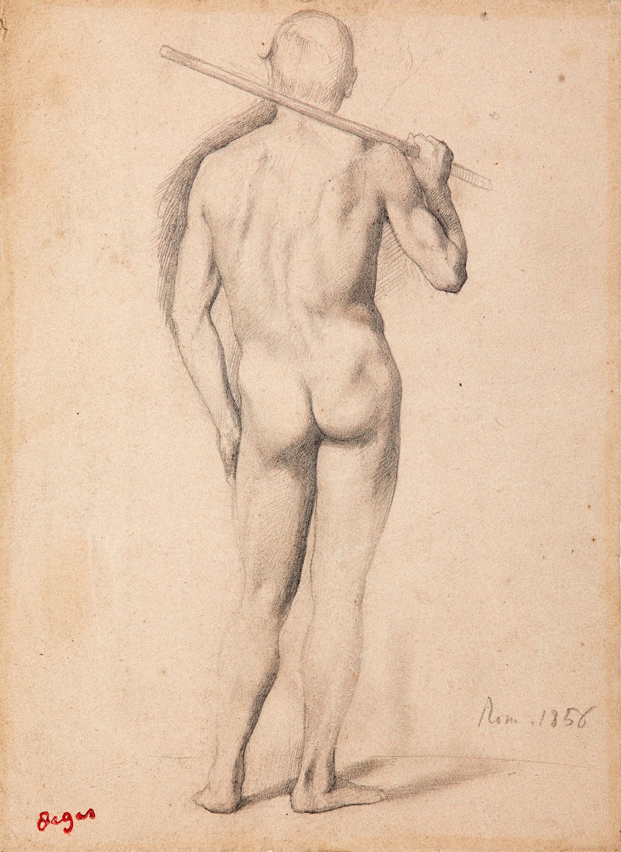 Homme vu de dos étude 1856