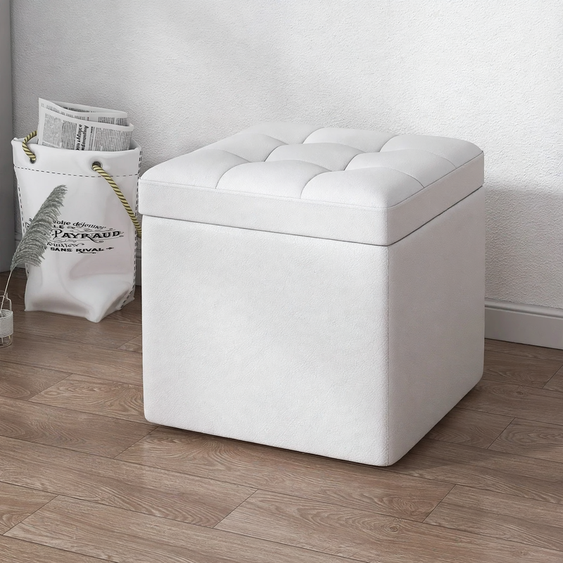 Storage stool made of wood, 30×30×35 cm, model S1873