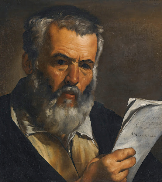 The Philosopher Anaximander Holding Some Of His Writings 17th Century