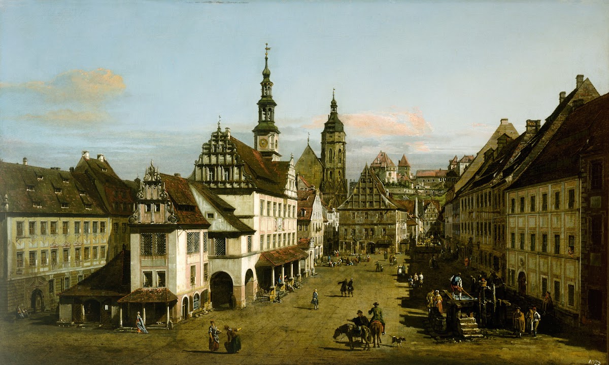 The Marketplace at Pirna 1760s