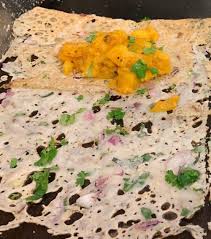 Onion Rava Masala Dosa