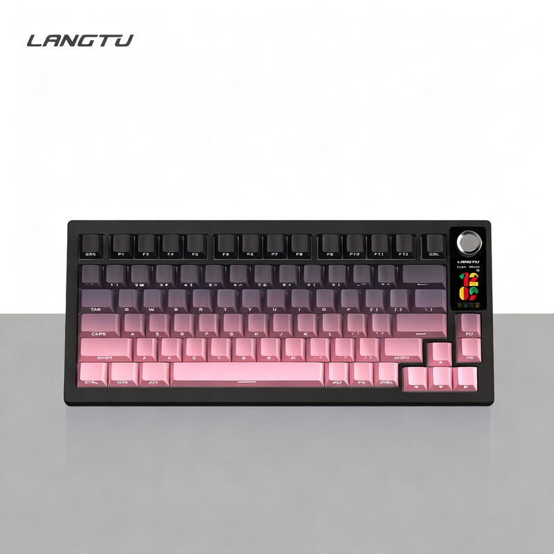 Wired gaming keyboard with mechanical switches