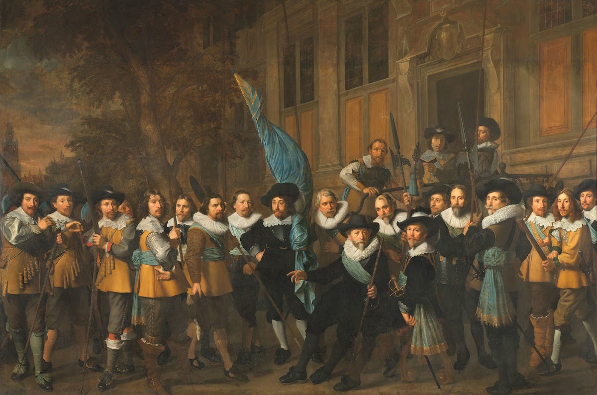 Officers and other civic Guardsmen of the IVth District of Amsterdam under the C