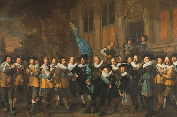 Officers and other civic Guardsmen of the IVth District of Amsterdam under the C