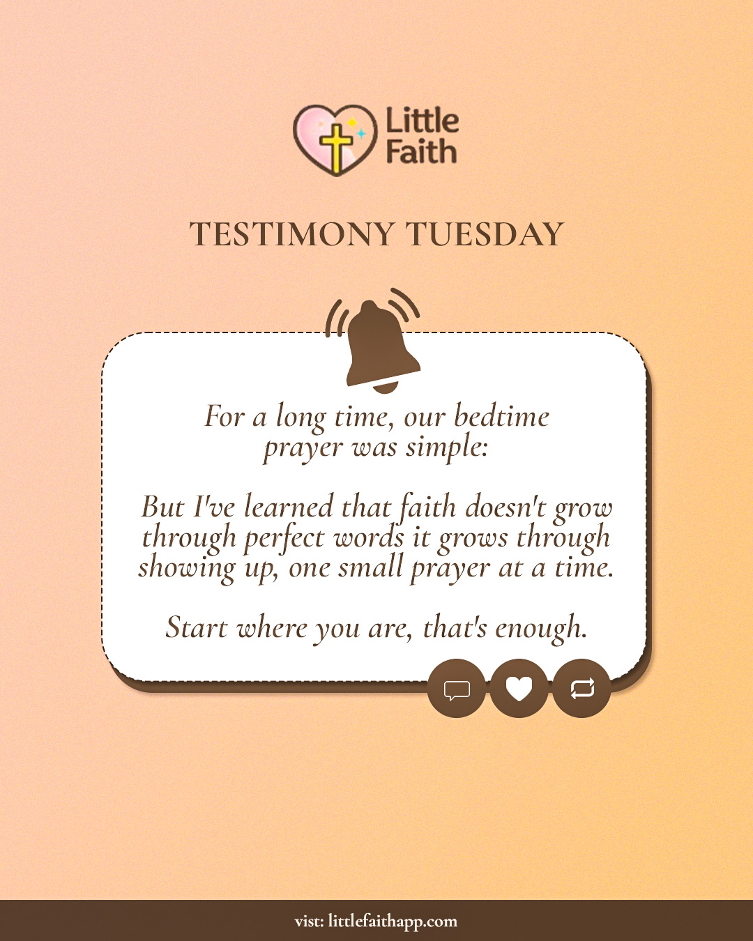 Little Faith Family faith campaign graphic 1
