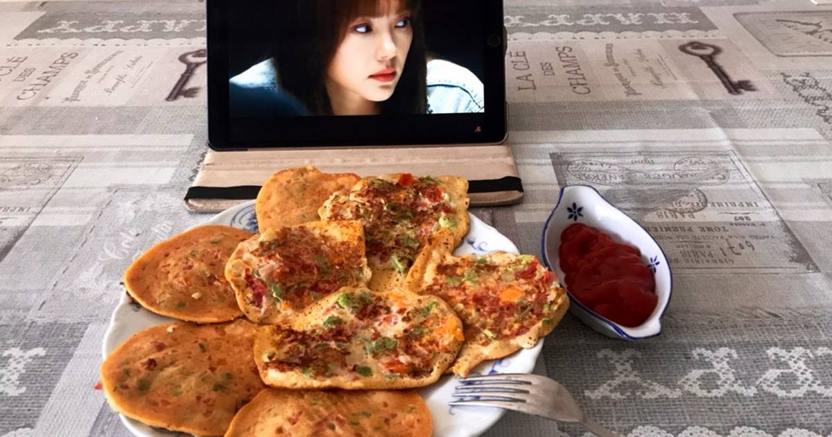 Pancake trứng rau củ