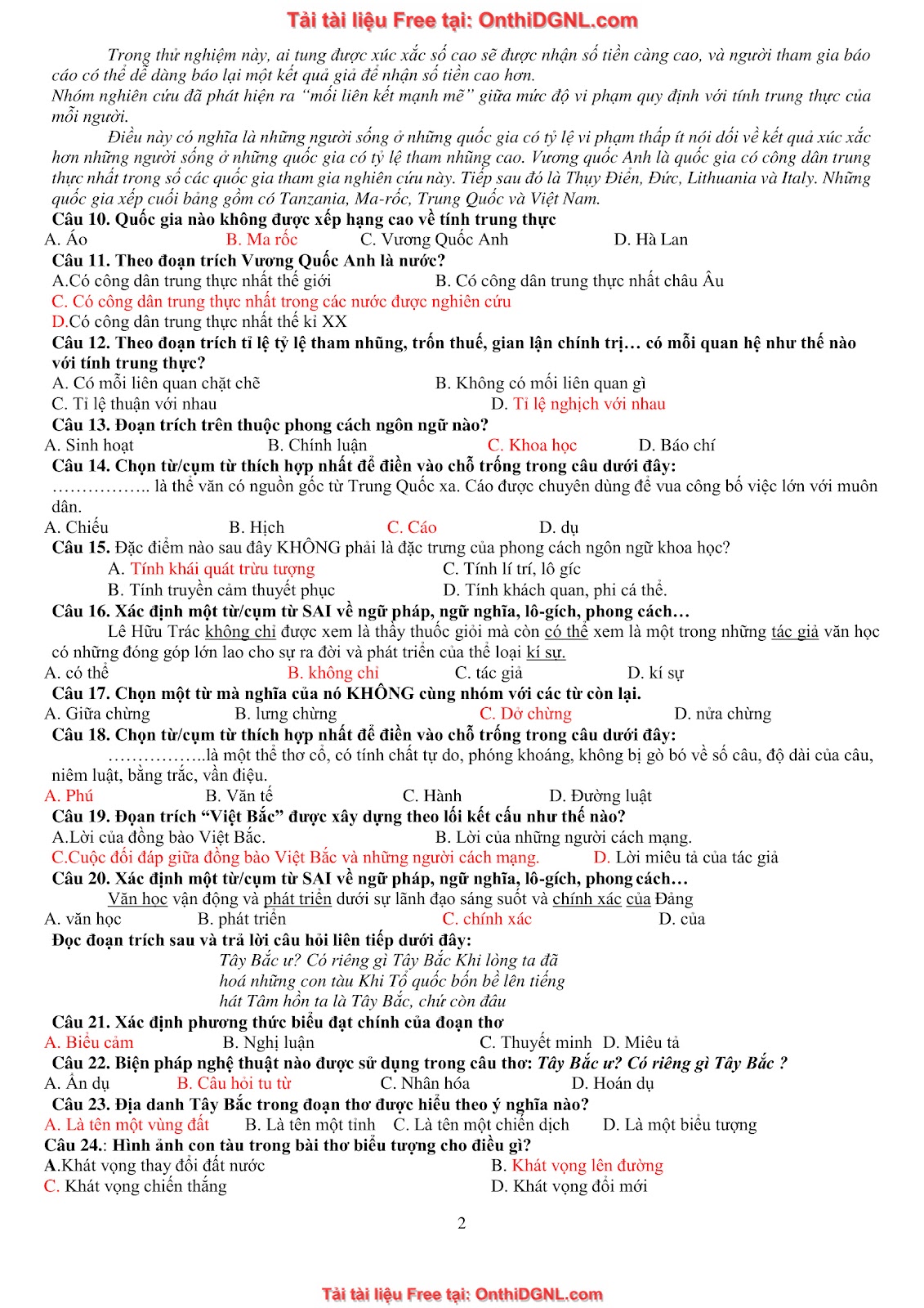 39 Đề ôn HSA - ĐỊnh tính