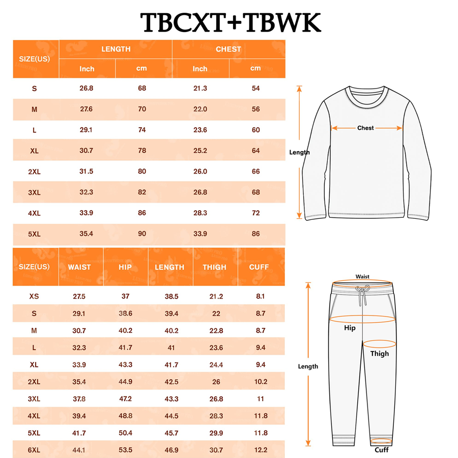 AOP Men's polyester woven long sleeved T shirt and sweatpants set