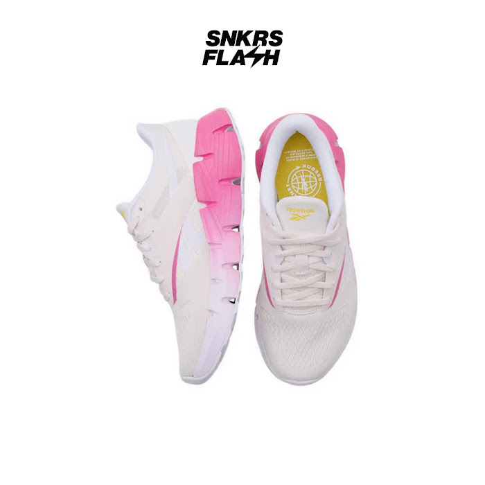 REEBOK ZIG DYNAMICA 5 VINTAGE CHALK TRUE PINK - Size 37