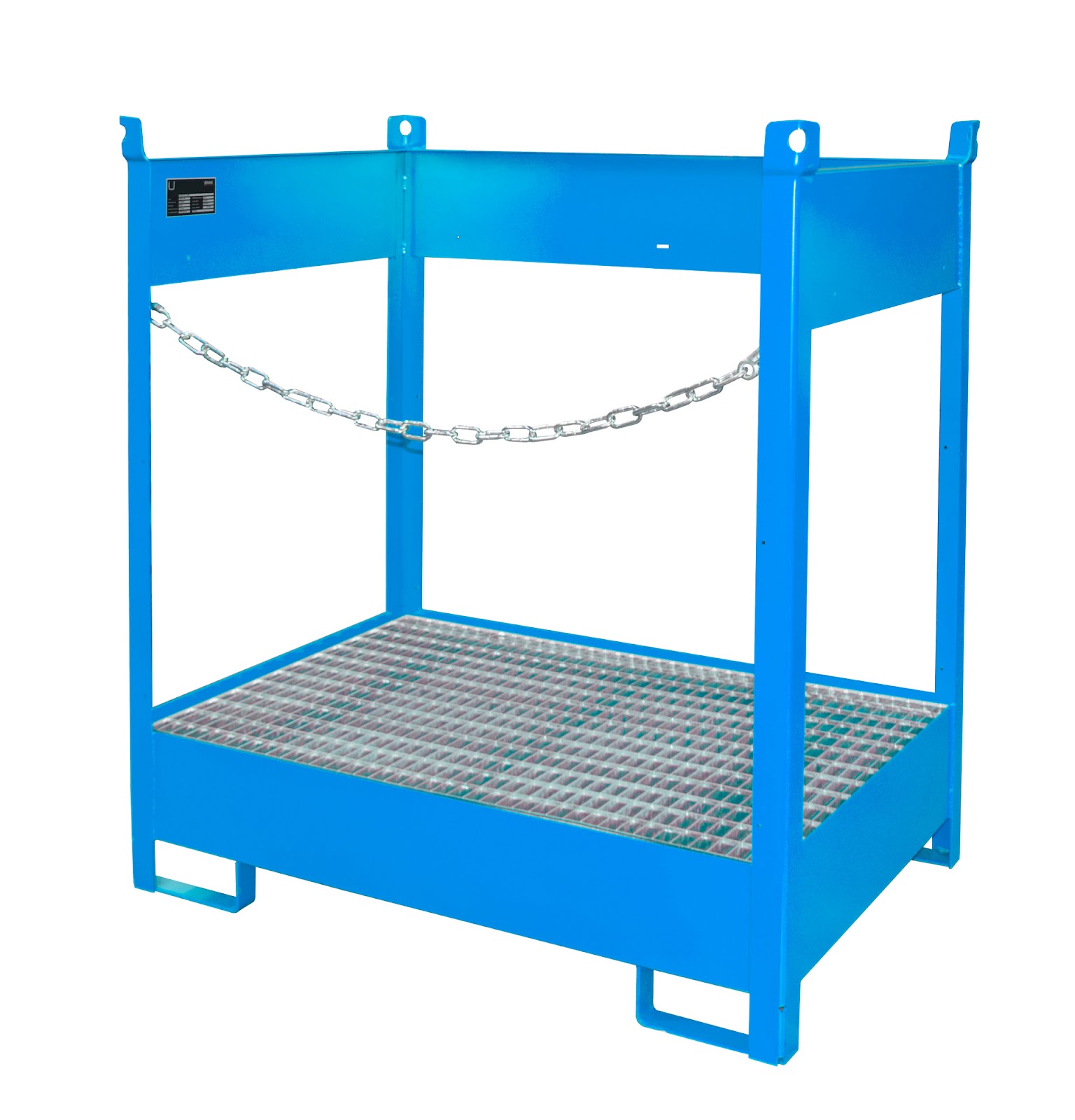 Vaten-stapelpallets FSP-2, gelakt, Lichtblauw