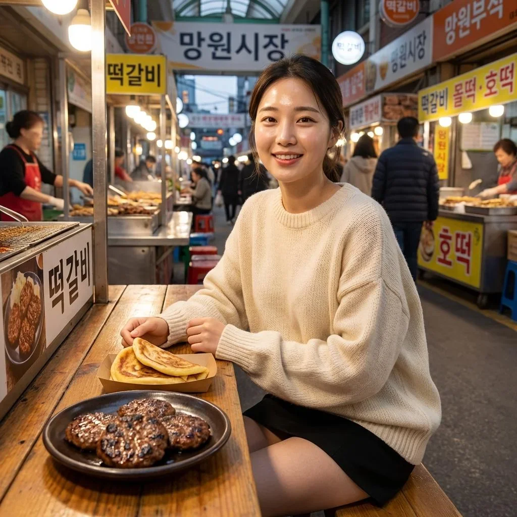 Crowded Market Scene